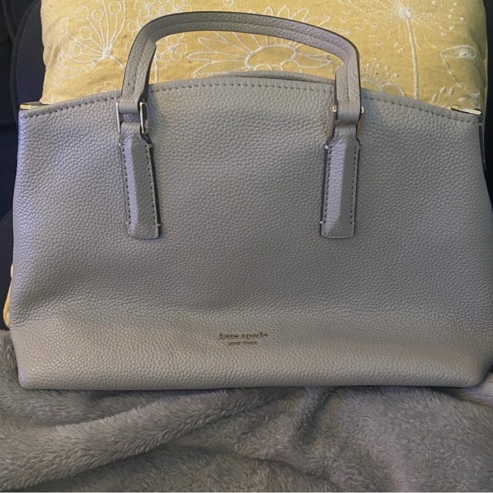 Kate Spade Gray Leather Handbag